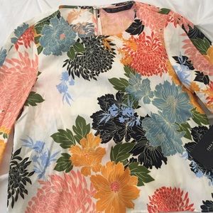 🆕 ZARA floral 🌺 print top XS